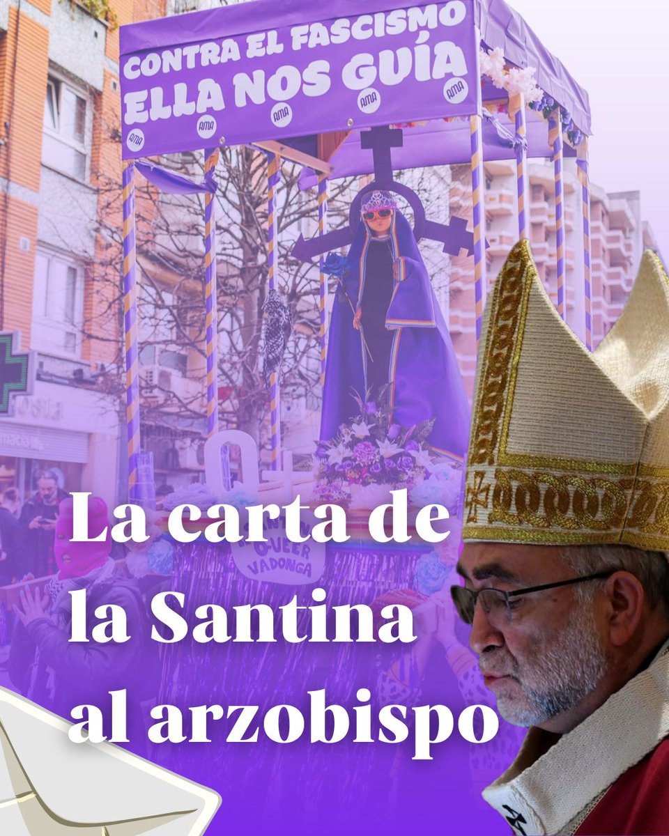AMA Asturies 🇵🇸 (@ama_asturies) on Twitter photo Hola <a href="/jsmofm/">jesus sanz montes</a>, nos llegó esta carta de la #SantinaDeQueervadonga 💌
Lee atentamente en este hilo 🧐
#santina #queervadonga #carta #6EscuelaFeministaAMA Hola <a href="/jsmofm/">jesus sanz montes</a>, nos llegó esta carta de la #SantinaDeQueervadonga 💌
Lee atentamente en este hilo 🧐
#santina #queervadonga #carta #6EscuelaFeministaAMA