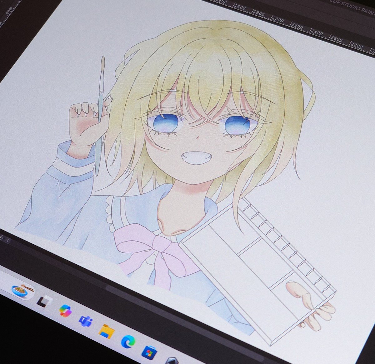 k_tsu_815's tweet image. 少しずつ色塗り🎨
#WIP