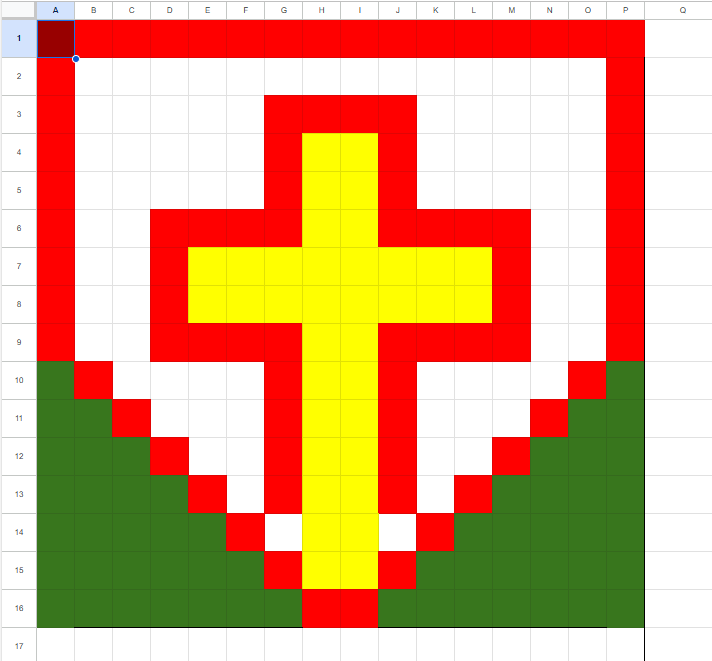 We've been using our Pixel Art skills to recreate our school badge <a href="/StMargarets_/">St Margaret's Anfield CE Primary</a> #smacomputing