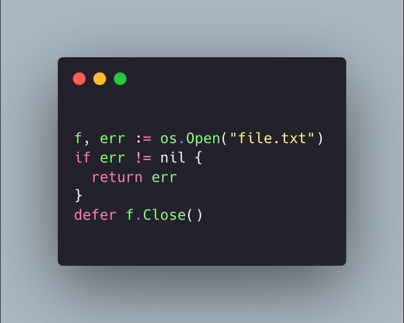 Go's defer statement queues code to run just before a function returns. It is a great way to clean up resources and avoid memory leaks. #golang
