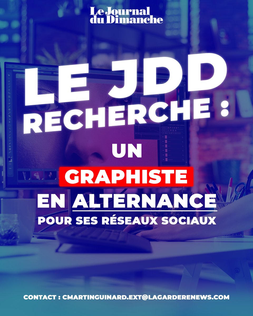 🖌️ Le JDD est à la recherche d’un graphiste en alternance

📨 Retrouvez toutes les informations ici ➡️ ow.ly/gPpf50WnzW5