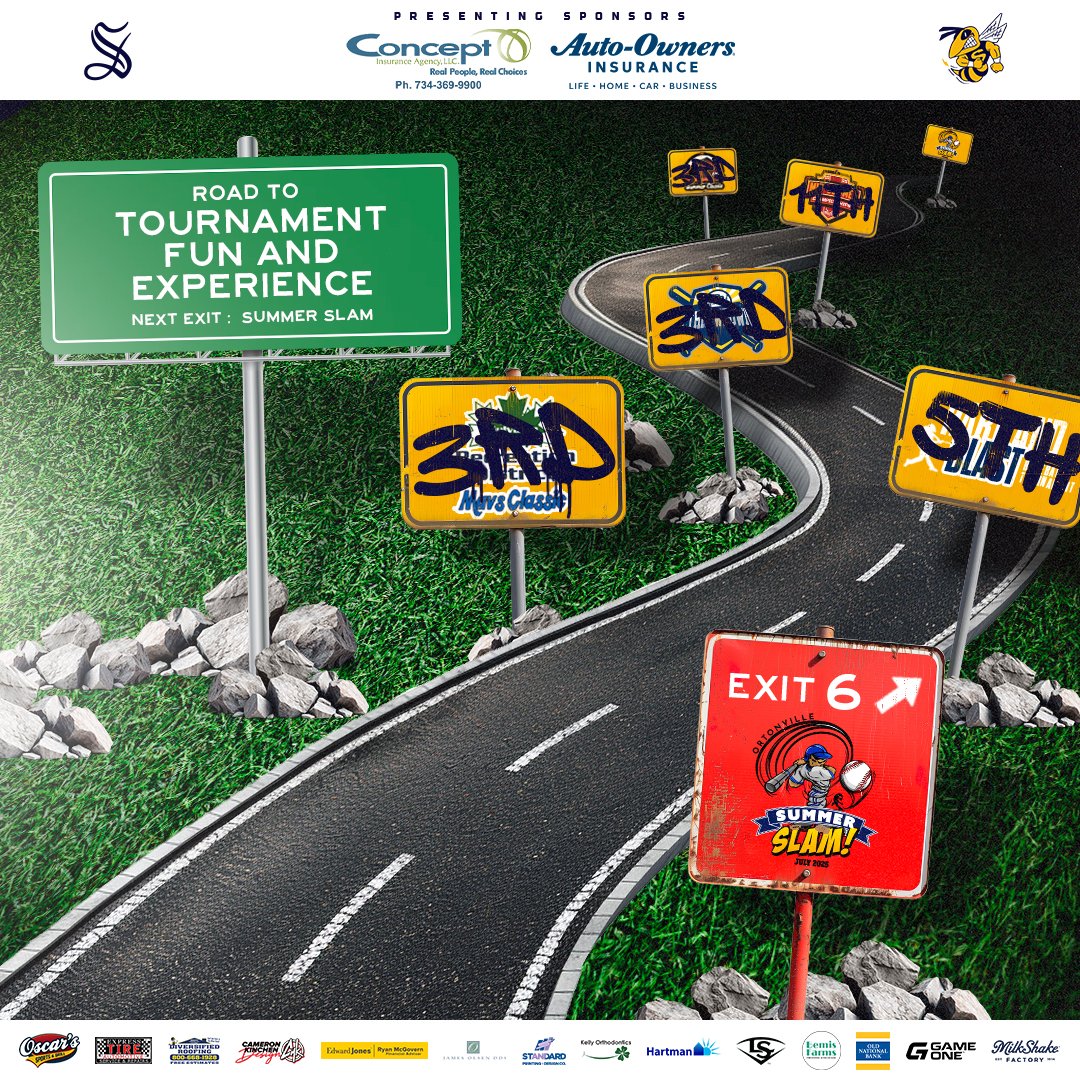 SaybsPerry's tweet photo. Tomorrow is the final exit on the "Road to Tournament Fun and Experience" as we head northeast to Ortonville for our sixth tournament, the Ortonville Summer Slam. Games against two good teams from Michigan await.  Let's Go Hornets! https://t.co/77LjwEf8pv