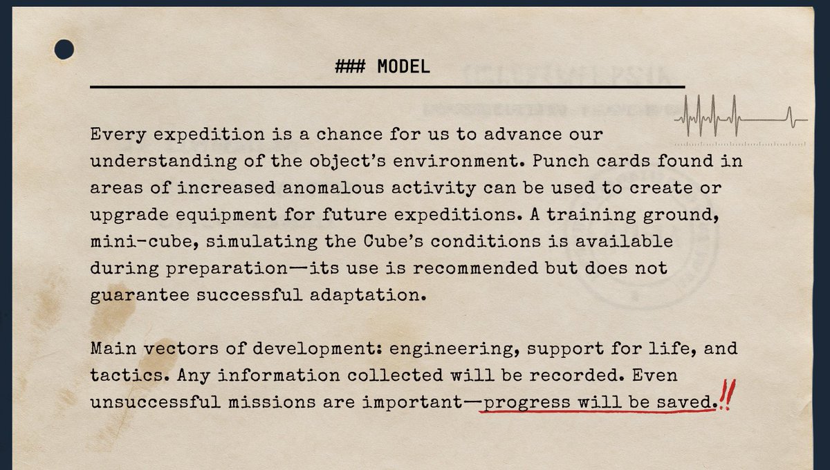 Prof. Lebedev's log #3.
Even failures yield insights. The structure learns - we must too.
Mentions a “mini-cube” test zone?🤔 Will need to verify further.
🎲 Full archive on Steam: store.steampowered.com/app/2850590/TH…
#TheCUBEgame