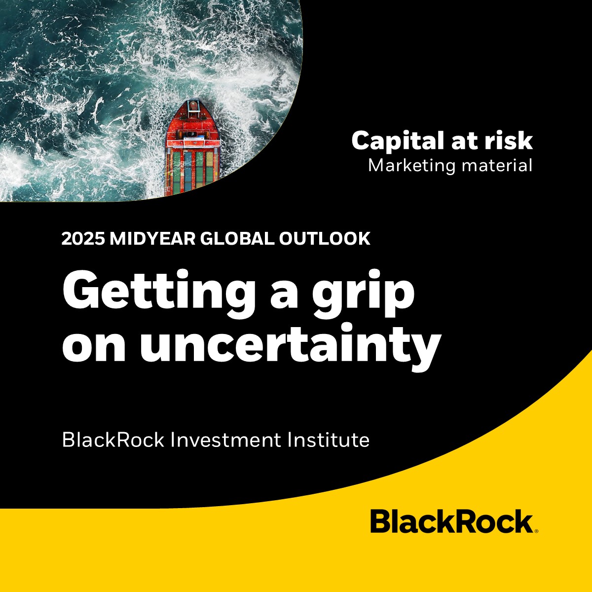 Our 2025 Midyear Outlook is live! Traditional macro anchors – like stable inflation and fiscal discipline – have weakened, leaving investors with less clarity about the long-term economic outlook. Read why we stay risk on:1blk.co/40aMiiQ #marketingmaterial Capital at risk