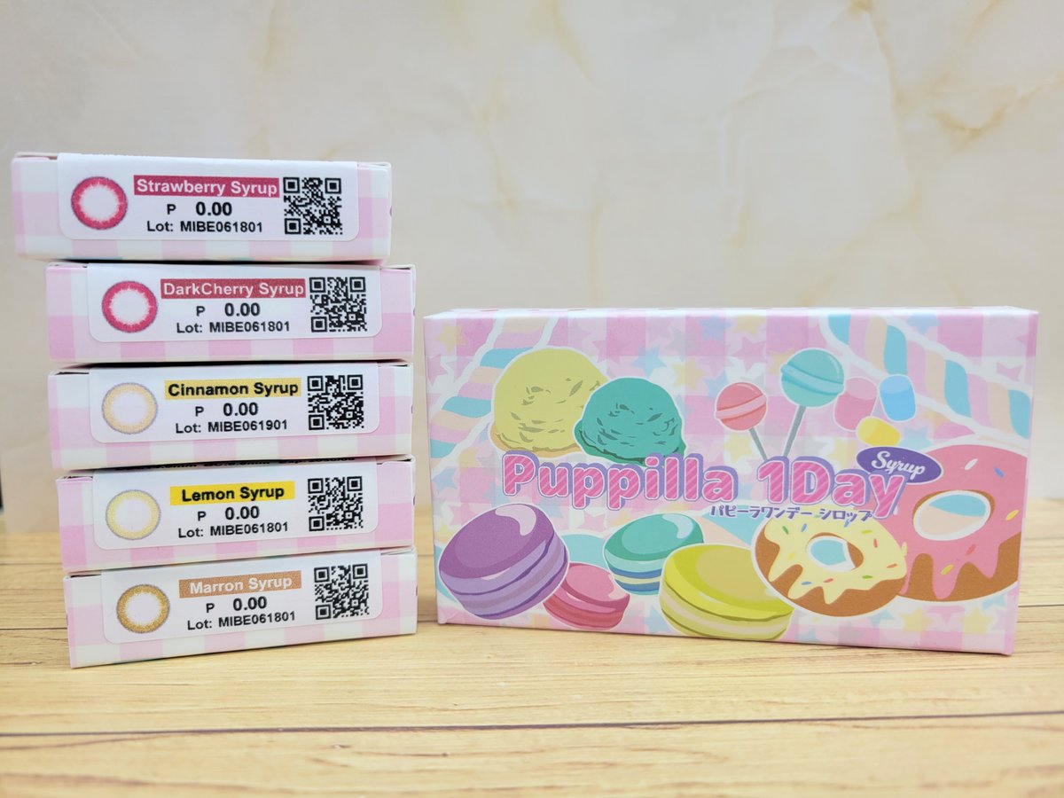 animatehonten's tweet image. 【ACOS】
アシストカラコン　パピーラシロップ1day
新色のお取り扱いを開始しました🎉✨

🍓ストロベリーシロップ
🍒ダークチェリーシロップ
🥞シナモンシロップ
🍋レモンシロップ
🌰マロンシロップ

度なしも度ありも販売中！！
キャンペーンも開催中なので要チェック✅

#ACOS #コスプレ