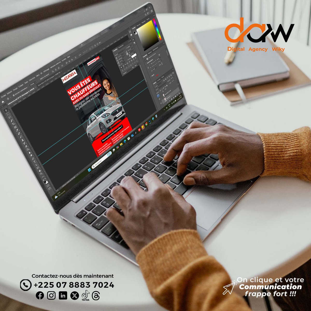 digitalwiky22's tweet photo. 📌 Des affiches qui attirent l’œil pour vos kakémonos ?
On s’en occupe chez Digital Agency Wiky !
🎯 Impact visuel garanti, où que vous exposiez.

📲 +225 07 88 83 70 24 | 📍 Cocody, Riviera Faya
#KakemonoCI #AffichePro #DigitalAgencyWiky #DesignCI #Abidjan225 https://t.co/I5IWlbF2c7
