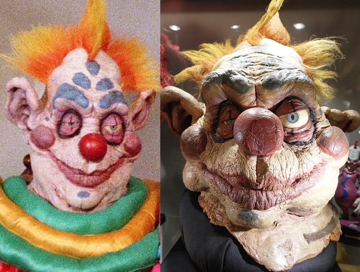 horrorads's tweet image. Here's what the original Bibbo mask looks like today from Killer Klowns from Outer Space (1988)