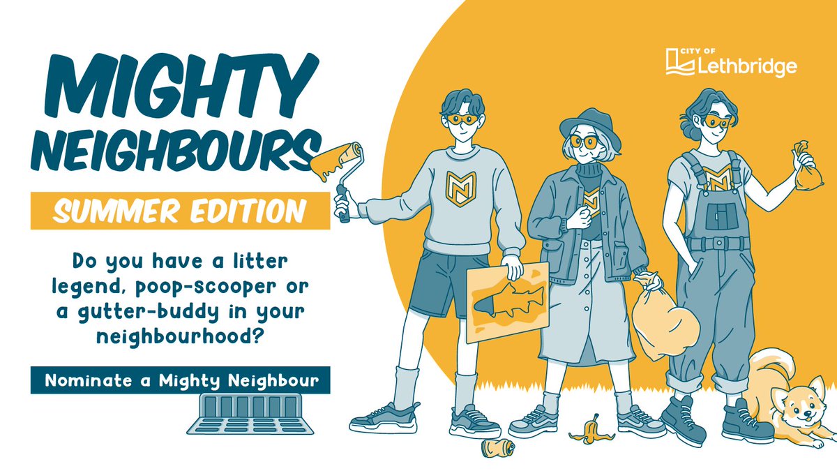 👍Mighty Neighbours: Super Summer Edition, is officially open for nominations!  

✅ Nominate your most mighty neighbour online until September. Or you can share your story in person at Environment Blitz Day 🌎