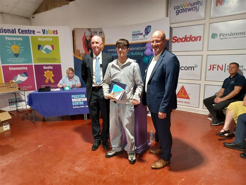 Preston Vocational Centre (@prestonvocation) on Twitter photo The award for the Best All Round Ability, Sponsored by <a href="/BarnfieldCLtd/">Barnfield Construction</a> goes to Freddie Mercer!
Freddie has shown strong talent across all trades. He is consistently polite, hardworking and always willing to support his fellow students.
#PVCAwards2025 The award for the Best All Round Ability, Sponsored by <a href="/BarnfieldCLtd/">Barnfield Construction</a> goes to Freddie Mercer!
Freddie has shown strong talent across all trades. He is consistently polite, hardworking and always willing to support his fellow students.
#PVCAwards2025