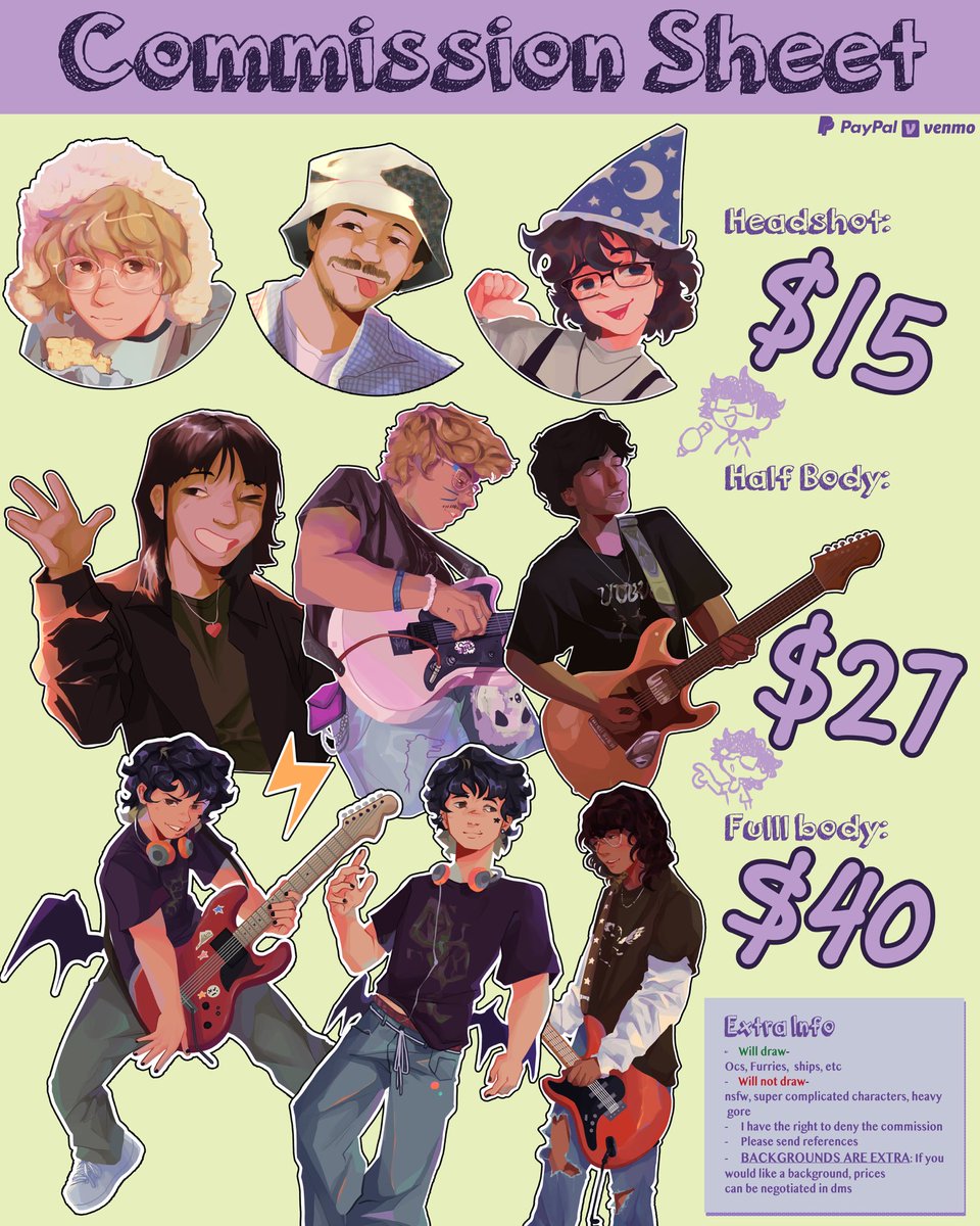 RTS APPRECIATED 
my commissions are open at a discounted price to help raise money for a new car since my current one is in bad shape 🫶🏻tysm