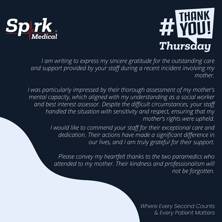spark_medical's tweet photo. #ThankYouThursday! Filling our hearts with joy, the gratitude we receive from our patients and their families is the best reminder of why we do what we do!  Tell us about your expericnce at https://t.co/u10jd0Wq4Z #PatientAppreciation #whereeverysecondcountseverypatientmatters https://t.co/gaiOkFbcHW