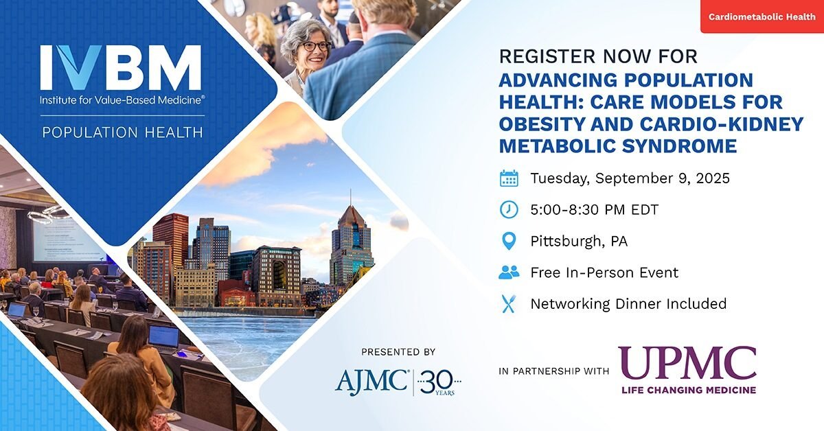Join the DOM for the 2nd Annual Population Health Management Seminar!

🗓️ Tuesday, September 9
🕔 5-8:30pm
📍 University Club

Connect with experts across specialties to advance care for cardio-kidney-metabolic syndrome.

Register today! 👉 registration.ajmc.com/ajmcs-ivbm-adv…