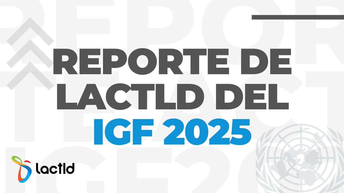 #LACTLD publica su reporte sobre el #IGF2025 📝 La Asociación preparó una síntesis de las sesiones relevantes para la comunidad de los ccTLD y de las discusiones sobre el futuro de la gobernanza de Internet, que tuvieron lugar en Lillestrøm, Noruega 🇳🇴
lactld.org/reporte-igf-20…
