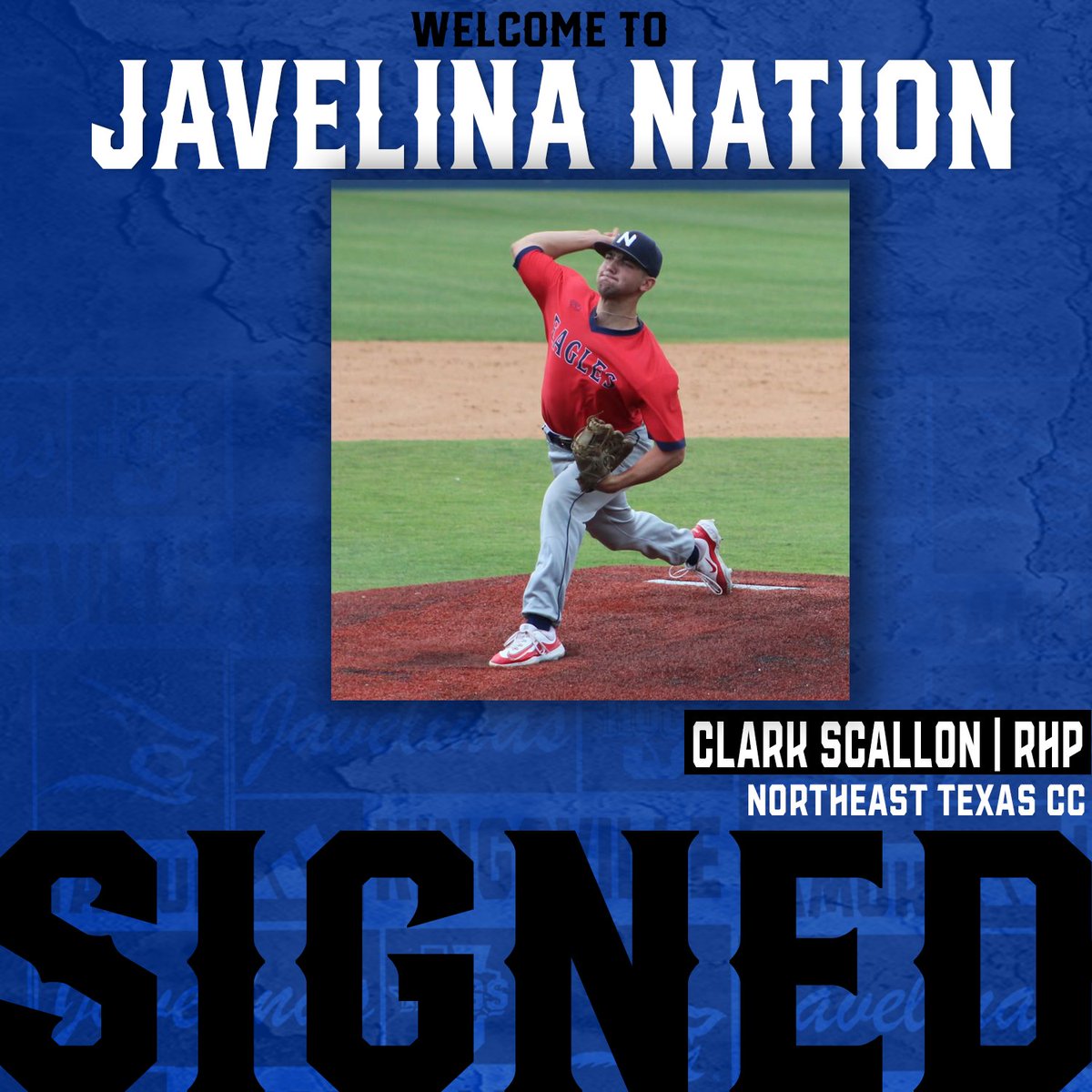 JavelinaBSB's tweet image. Welcome to the PACK, @clarkscallon!
Clark comes to Texas A&M-Kingsville after spending last season at Northeast Texas Community College!
#BackthePack