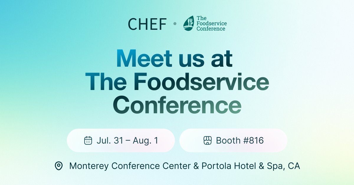 Chef Robotics (@chefrobotics) on Twitter photo Meet us at The Foodservice Conference, hosted by <a href="/IntFreshProduce/">International Fresh Produce Association</a> in Monterey this month!
We look forward to catching up with our partners across the foodservice and produce industries. Find us at booth 816 or book a time with us ahead of the show: chefrobotics.ai/events/the-foo… Meet us at The Foodservice Conference, hosted by <a href="/IntFreshProduce/">International Fresh Produce Association</a> in Monterey this month!
We look forward to catching up with our partners across the foodservice and produce industries. Find us at booth 816 or book a time with us ahead of the show: chefrobotics.ai/events/the-foo…