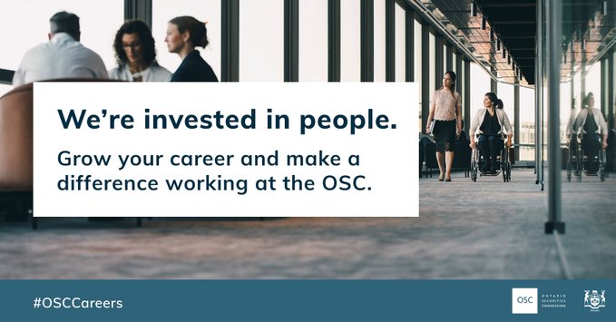 OSC_News's tweet image. We&apos;re #hiring!

The OSC is seeking a Chartered Professional Accountant - Compliance to join the Registration, Inspections &amp;amp; Examinations Division to conduct risk-based reviews of market participants in the securities industry.

If you find this opportunity aligns with your…