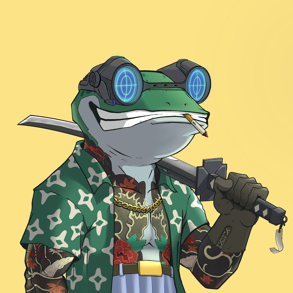 Solana OG's own <a href="/CyberFrogsNFT/">Cyber Frogs (!FF)</a>
