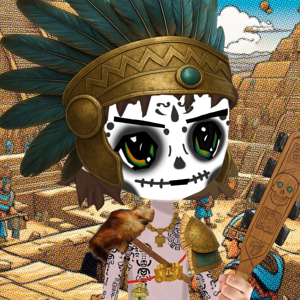 Czar.hl (@czargip) on Twitter photo Shout out to <a href="/DreamilioMaker/">Dreamilio Maker</a> and <a href="/auradreamm/">aura (dream/acc)</a> for my 1/1.
Fucking banger. A white Aztec Warrior with catrin face. Shout out to <a href="/DreamilioMaker/">Dreamilio Maker</a> and <a href="/auradreamm/">aura (dream/acc)</a> for my 1/1.
Fucking banger. A white Aztec Warrior with catrin face.