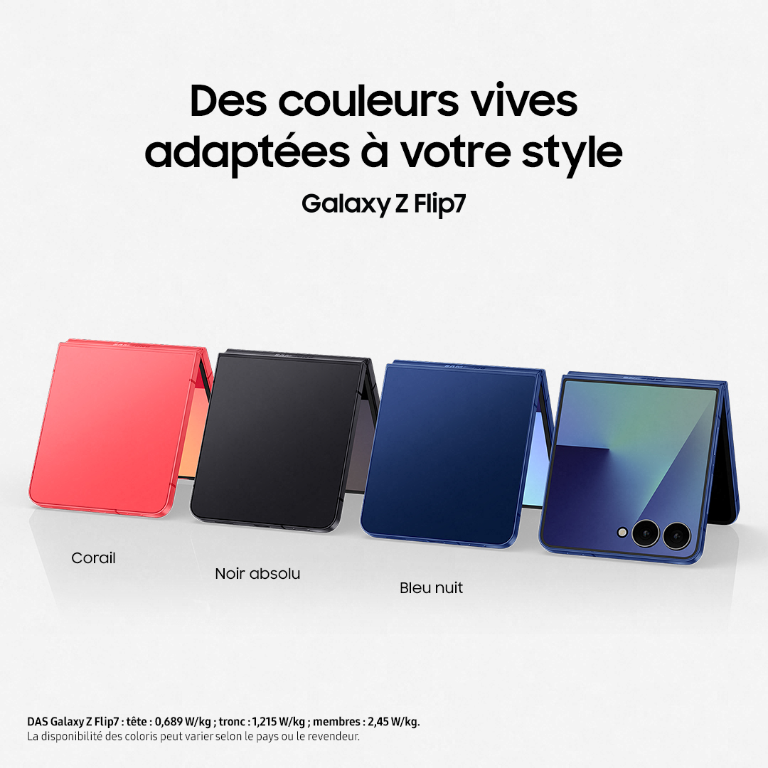La puissance. La finesse. L’intelligence : le tout  dans un format poche. Ça c’est le nouveau Galaxy Z 
Flip7.
➡️ spr.ly/60144aLwm