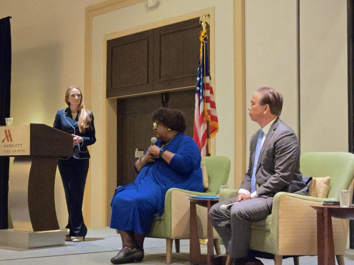 CASOSVote's tweet photo. Yesterday, Secretary of State Shirley N. Weber, Ph.D., and Attorney General Rob Bonta joined election officials and experts for a panel discussion on the opportunities and risks of AI, including how AI-generated misinformation impacts our democracy. https://t.co/AuuqFatQgc
