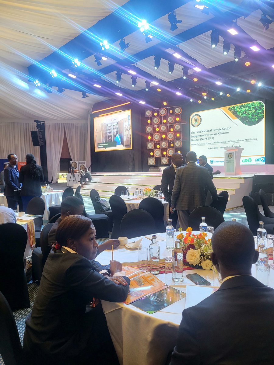 cli_change's tweet photo. Uganda is targeting a $28.1B investment in climate action by 2030—but the climate finance gap remains wide, and private sector participation is still low.

The 1st National Private Sector Engagement Forum on Climate Finance is here to change that!  @anngapita https://t.co/uPFs7U84FS