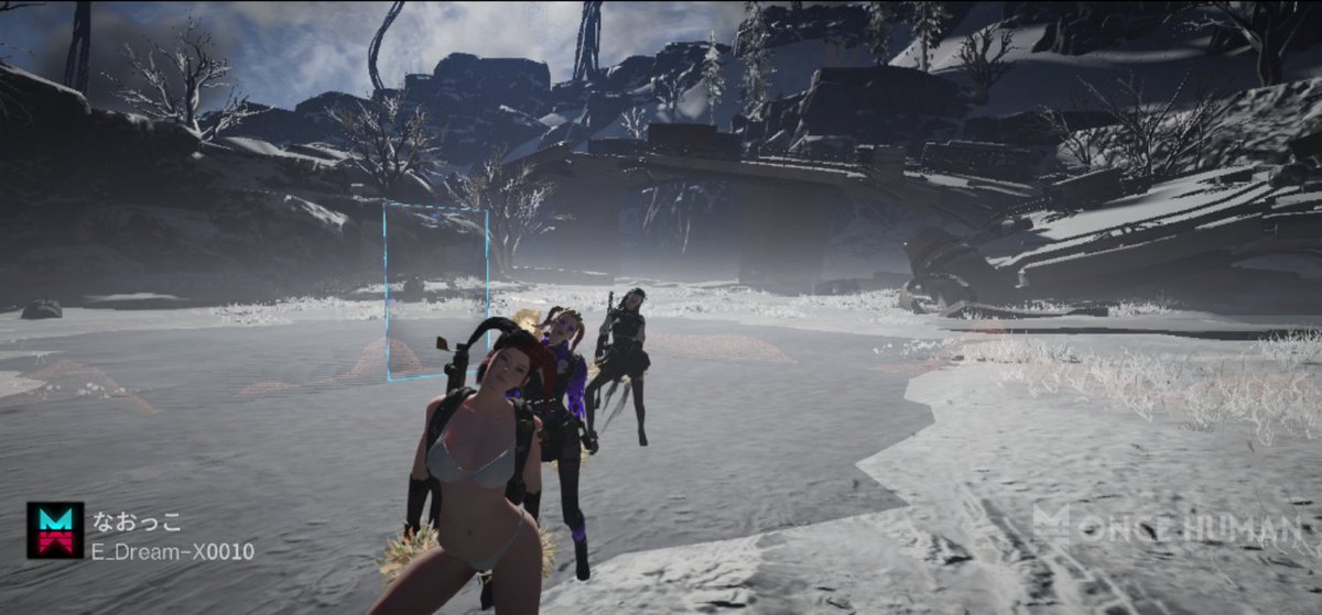 雪原に似合わない服装