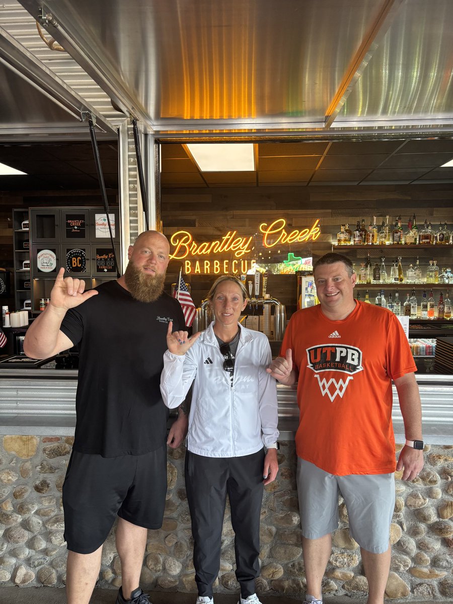 We want to give a special thank you to Brantley Creek Barbecue . A huge thanks to Brandon McPherson and the team at Brantley Creek for providing our team with post-game meals for all of our home games this upcoming season. Thanks for taking care of our team as well as <a href="/UTPB_WBB/">UTPB WBB</a> !