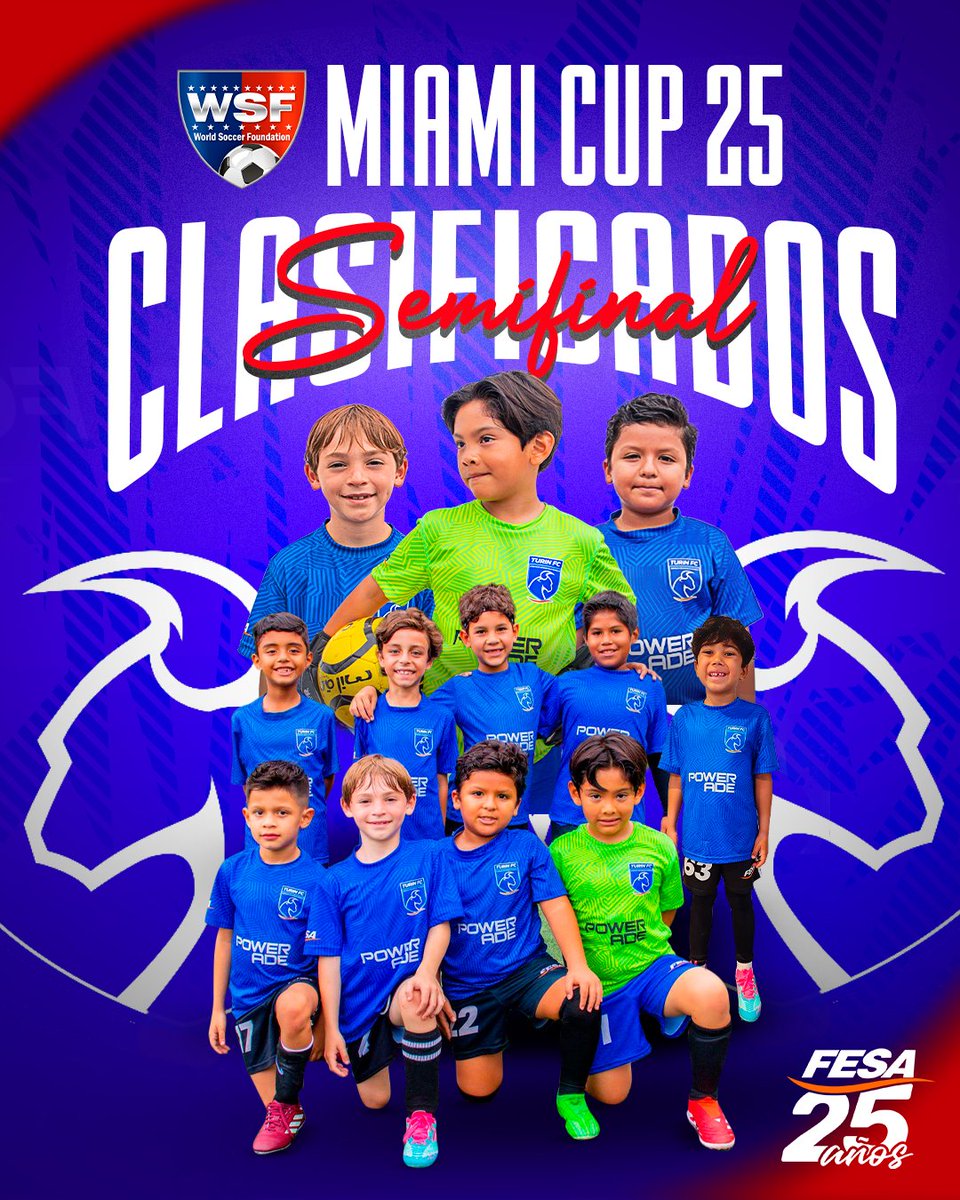 ¡La categoría U8 clasifica a Semifinales en #MiamiCup2025!⚽️

Con su 3.ª victoria del torneo, esta vez ante la Academia Vijil (Honduras), el equipo aseguro su pase a las semifinales del torneo.

¡Felicitamos a los jugadores, al cuerpo técnico y a las familias que siguen apoyando