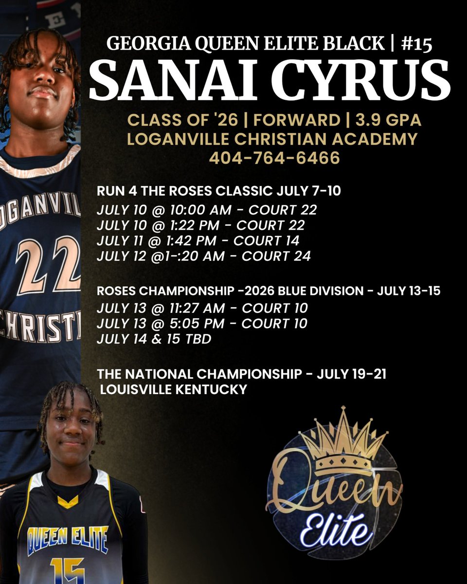 Loganville Christian Lady Lions Basketball (@lcalionswbb) on Twitter photo Good Luck to 3 of our Lady Lions that are playing at <a href="/TFNsRun4Roses/">TFN's Run 4 Roses</a> this week! <a href="/SanaiCyrus/">Sanai Cyrus</a> <a href="/RisingStarTati/">Tatyanna Washington</a> <a href="/SavannahAcree3/">Savannah Acree</a> Good Luck to 3 of our Lady Lions that are playing at <a href="/TFNsRun4Roses/">TFN's Run 4 Roses</a> this week! <a href="/SanaiCyrus/">Sanai Cyrus</a> <a href="/RisingStarTati/">Tatyanna Washington</a> <a href="/SavannahAcree3/">Savannah Acree</a>