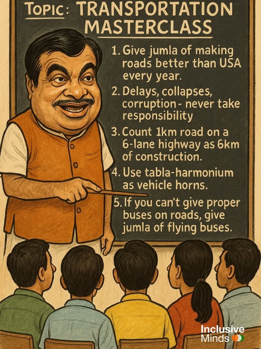 muralitwit's tweet photo. NITIN GADKARI

Welcome to BJP’s World-Class Road Show of: 

FRAUD, FLUFF, FANTASY. https://t.co/UXbVjyKajZ