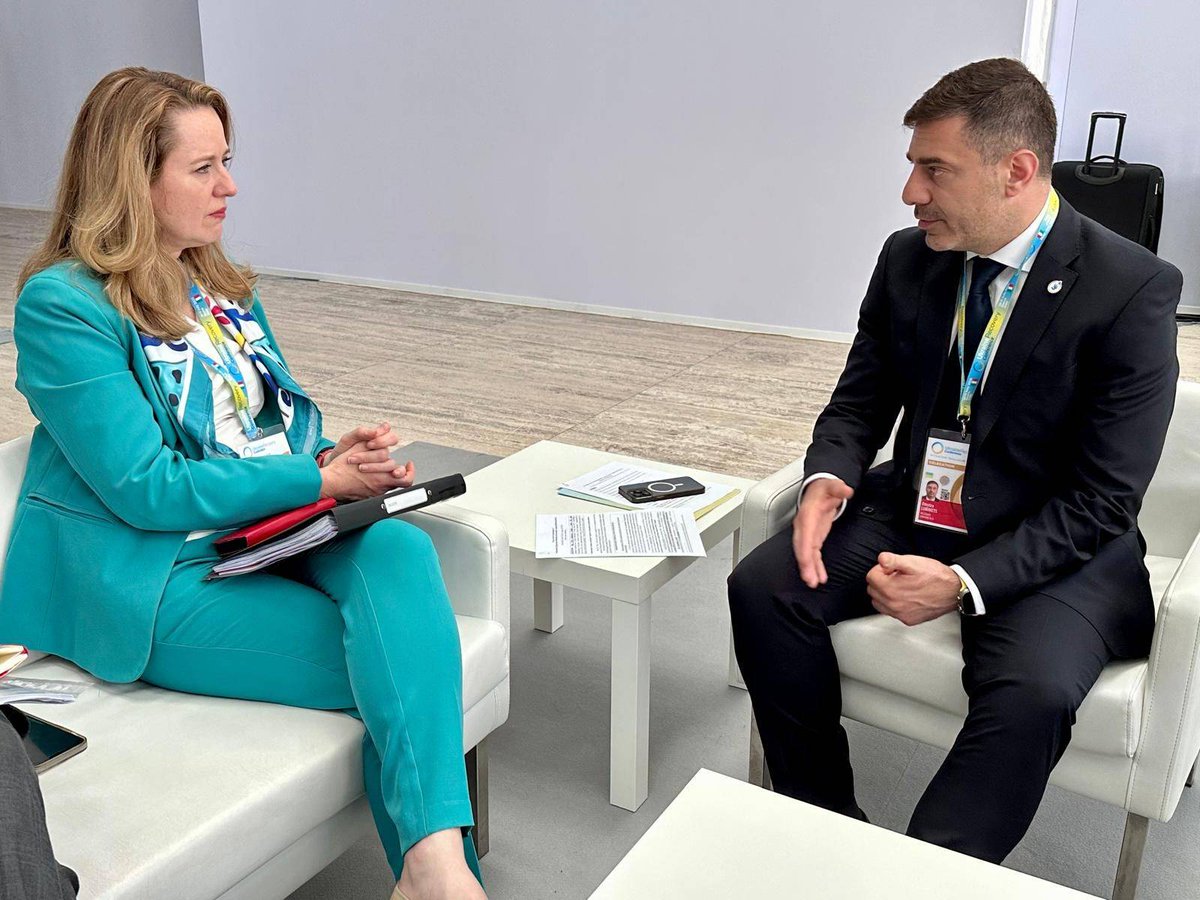 IOMchief's tweet image. At #URC2025, I reaffirmed IOM’s deep commitment to Ukraine’s recovery and our partnerships across the region.
Grateful to meet H.E. @MarkoDjuric and @lubinetzs, vital allies in upholding dignity, rights, and resilience for those most affected by war.