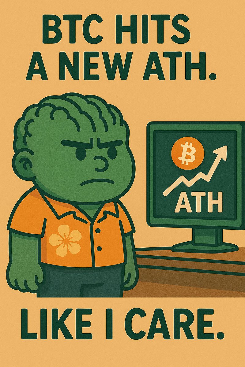 goobermemes's tweet photo. Wow. BTC is pumping.
Should I scream? Should I dance?
Nah. I’ll blink… maybe.
#Goober #CryptoTwitter #memecoin #BTCATH #TooGrumpyToCare
#ZeroReaction #MainCharacterEnergy #BasedAF #AltseasonMood
#HeDidntAsk #GrumpyInvestor https://t.co/TR5DtEdaEA