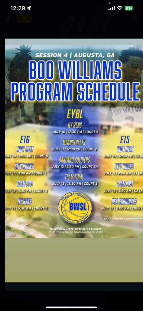 MoneyBallMae's tweet image. 23pts & 6rebounds in a tough loss against the undefeated Indy Heat Gym Rats EYBL.
Remaining of my schedule for Session 4 until Peach🍑Jam begins Monday…