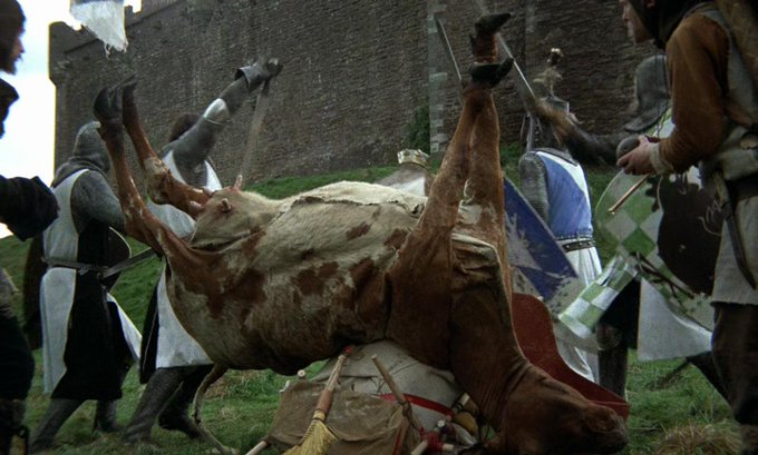 Gibboanxious's tweet photo. The Top 10 Movies featuring Cows:
10. Monty Python and the Holy Grail
9. Napoleon Dynamite
8. Top Secret!
7. Heathers
6. Witness
5. Blazing Saddles
4. La Haine
3. Dog Soldiers
2. Three Kings
1. O Brother, Where Art Thou?
#CowAppreciationDay #Cows https://t.co/uf22I7ZIS2