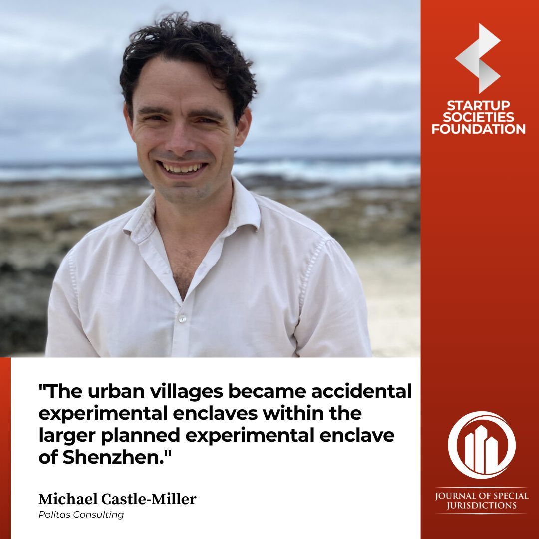 📌 Quote of the Week

Shenzhen’s urban villages show how informal, self-organized communities can flourish within special zones driving inclusion, growth, and innovation. 

📰 Read: journalofspecialjurisdictions.com/index.php/jsj/… 

#UrbanDevelopment #GovernanceInnovation #SpecialEconomicZones #Startups