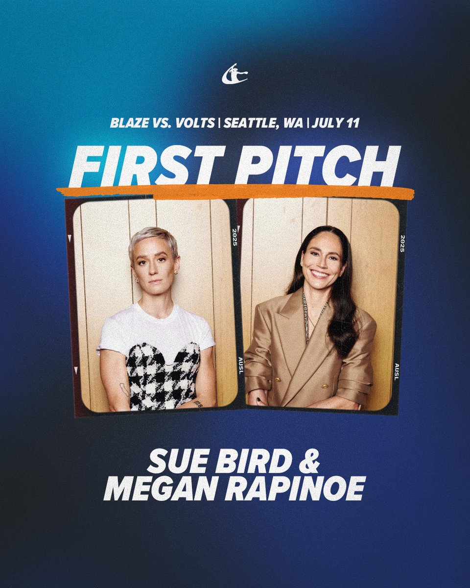 the crossover you didn’t know you needed 🥎⚽️🏀

Seattle legends <a href="/S10Bird/">Sue Bird</a> and Megan Rapinoe will be throwing out the first pitch at Friday’s game!🤩