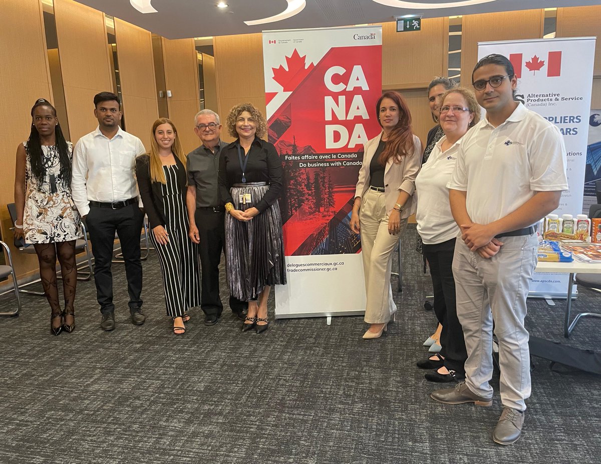 CanEmbCuba's tweet image. The Canadian 🇨🇦 Trade Commissioner Service in Cuba organized a tabletop event to promote Canadian agri-food products. 🌾