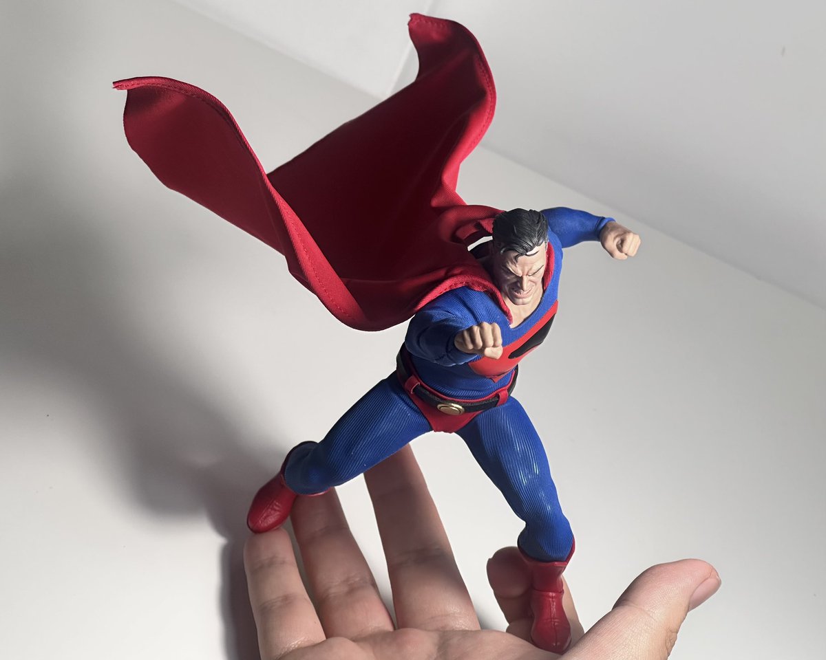 lethalcollector's tweet image. Day 5 of Posing Every #Superman Figure I Have: Pop Mart x Gong Studio Kingdom Come Superman