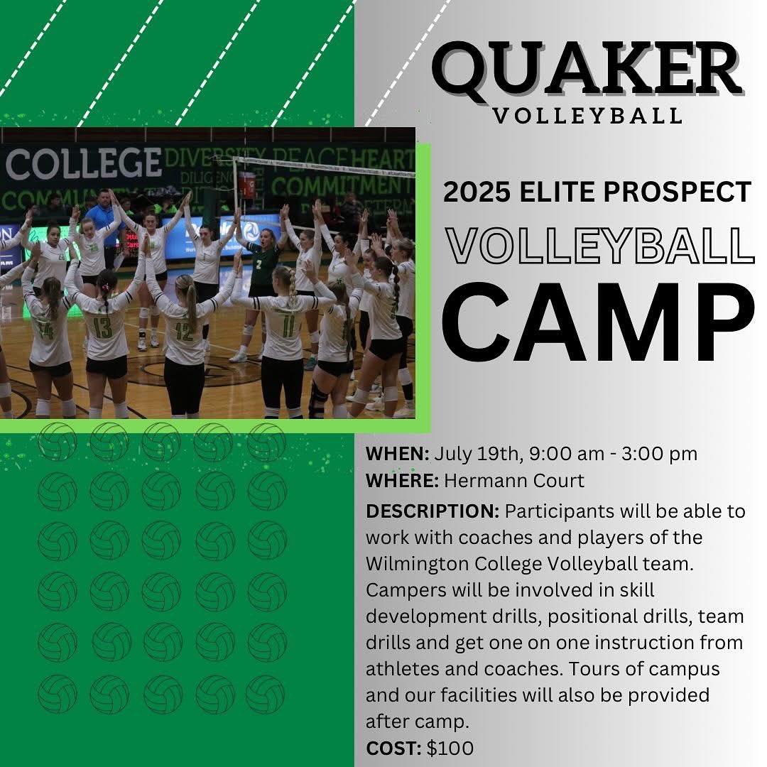 A little over a week until we’re back in the gym for Prospect Camp! Come join us! 💚

volleyball.wilmingtonathleticcamps.com
