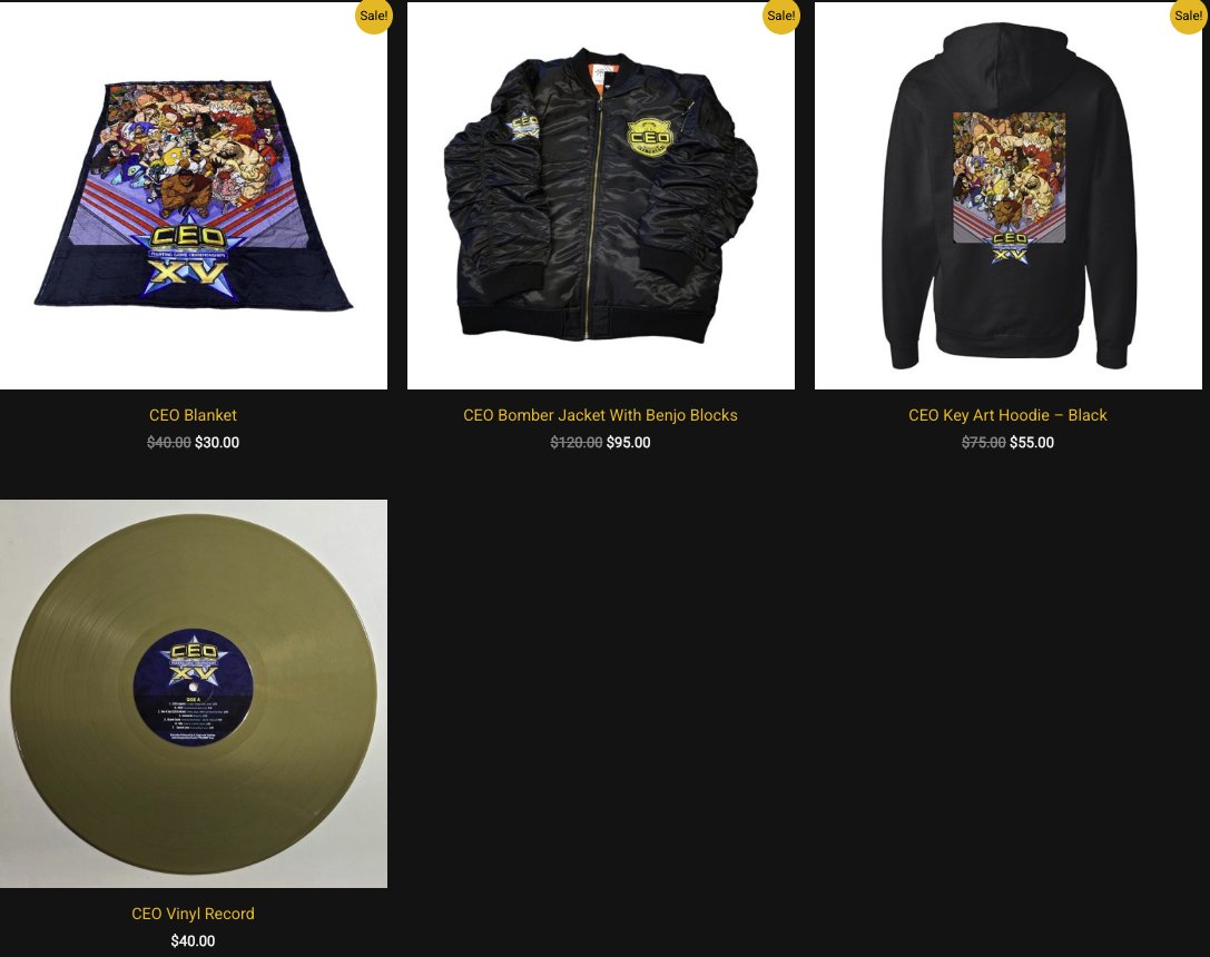 CEOGaming's tweet image. Our limited Edition #CEO2025 Vinyl Album is NOW available for purchase online and shipped to your home from @GamingGen.
We also have a few leftover items from CEO you can purchase while they last all through ceo.gaminggen.gg.