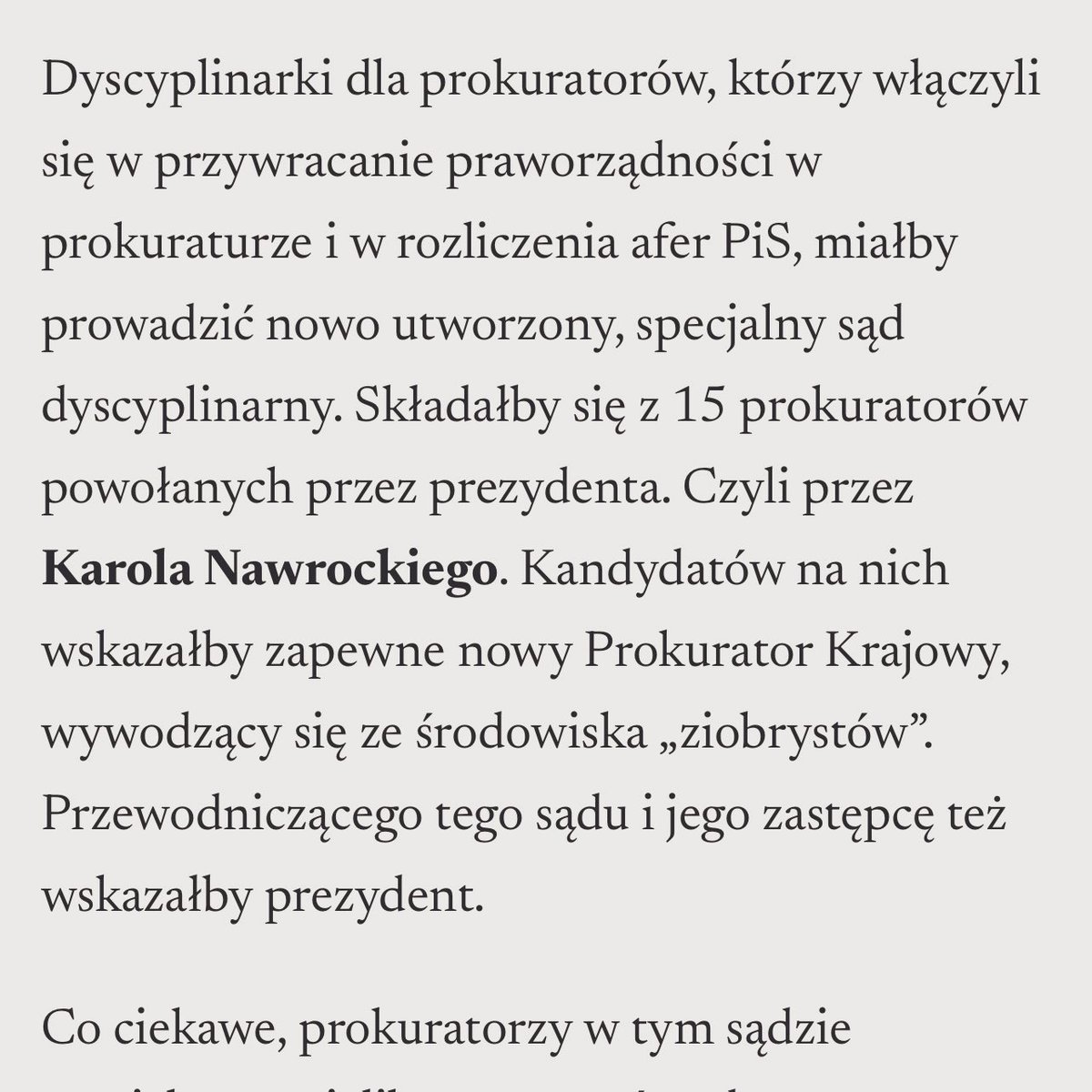 W sumie, to mi ich nawet żal. Napracowali się, nawymyślali, napocili, byle tylko dawny pryncypał docenił, wybrali najbystrzejszego posła z byłej suwerenno solidarnej - i….jak krew w piach. 

oko.press/ujawniamy-prok…
