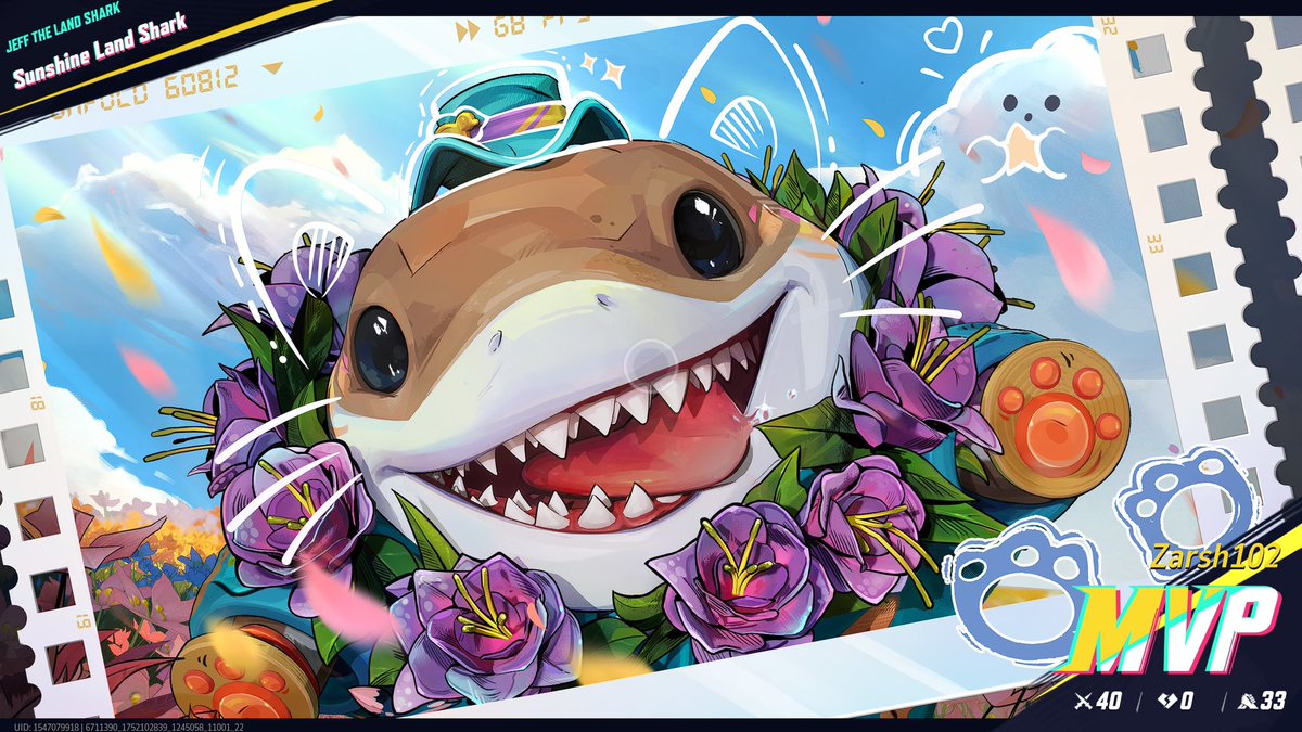 Zarsh_B's tweet image. I love playing as Jeff the Landshark because all I gotta do is spray water on everyone and then I end the match with my stats looking like this!
#MarvelRivals