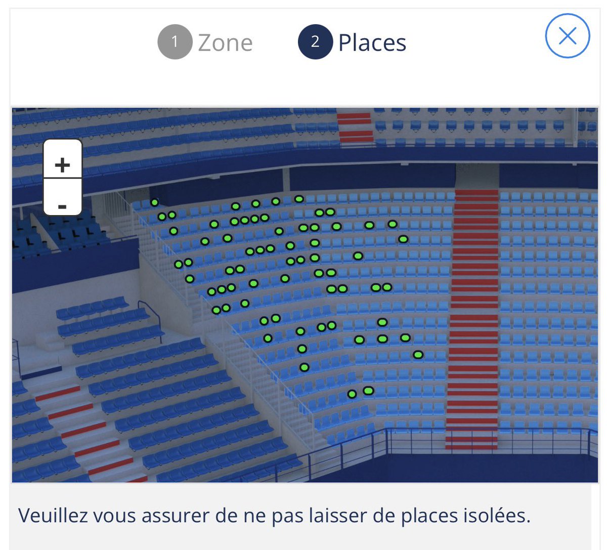 Sur 3 000 places voilà ce qui reste en Borrelli basse 🤷🏻‍♂️ Même en national, La Tribune sera full abonnés cette saison ! 🤩