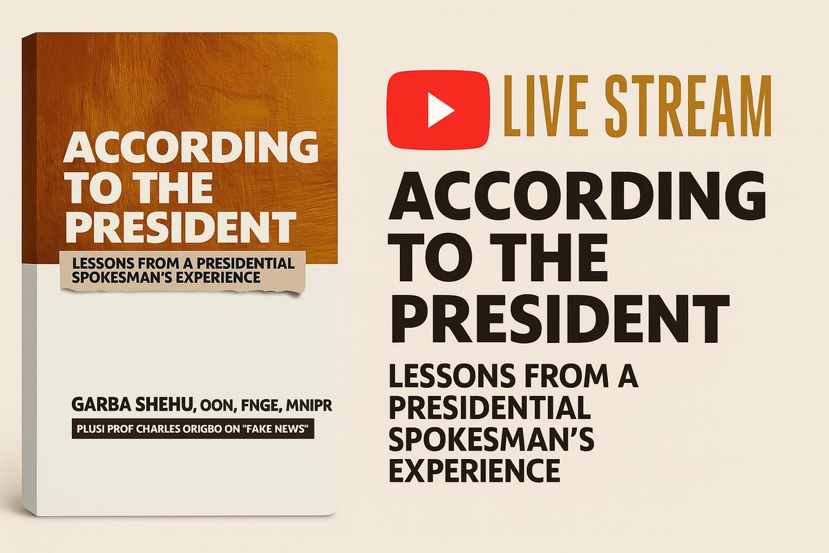 AccordingTTP's tweet photo. You can now rewatch the formal launch of “According to the President” from start to finish—every moment was captured. The event took place yesterday at the Shehu Musa Yar’Adua Centre in Abuja. https://t.co/04sgbPzX58 https://t.co/LCI4Phxifg