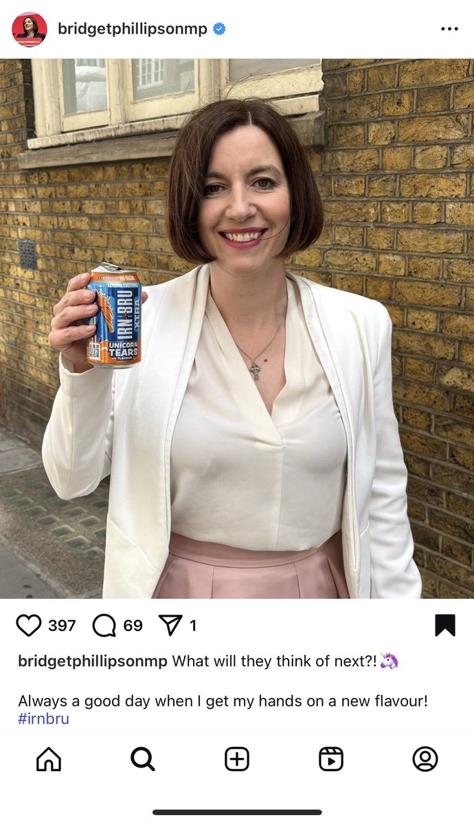 Betty (@beckythorn100) on Twitter photo Hey <a href="/bphillipsonMP/">Bridget Phillipson</a>, how much cash are you raking in from Irn-Bru? Seriously, why shill for a sugary drink like that? Kind of a bizarre choice to push something so unhealthy. Hey <a href="/bphillipsonMP/">Bridget Phillipson</a>, how much cash are you raking in from Irn-Bru? Seriously, why shill for a sugary drink like that? Kind of a bizarre choice to push something so unhealthy.