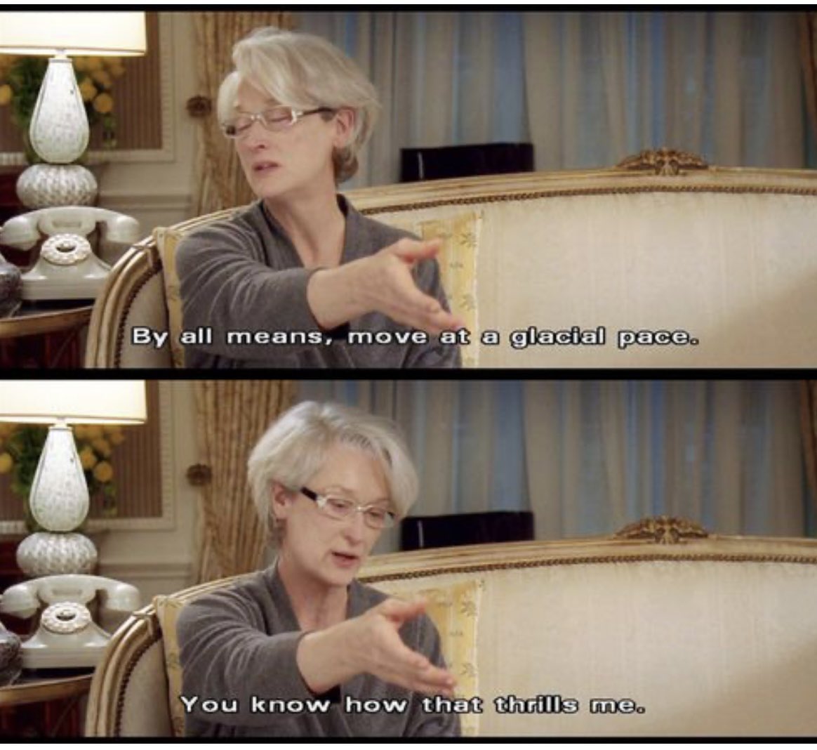 ManasviSundar's tweet photo. The Devil Wears Prada 2 better have these kind of iconic dialogues. I’ll never forgive them if they fumble the script https://t.co/pSwOxcM4YE