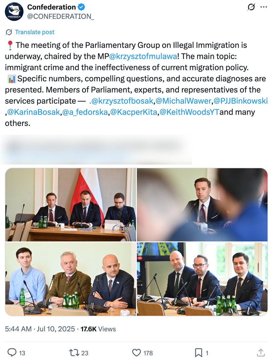 AlKapDC's tweet image. White nationalist Keith Woods was apparently invited to Poland's parliament by one of its members. According to posts and images posted on social media, he also apparently participated in a conference about immigration that included multiple members of Poland's parliament.