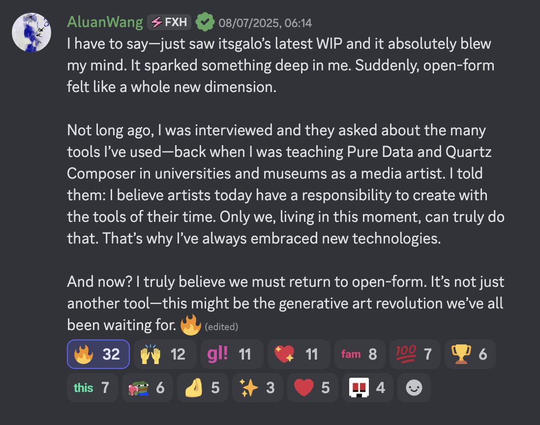 These comments are what drives me to build tools for artists <a href="/IOivm/">AluanWang</a>