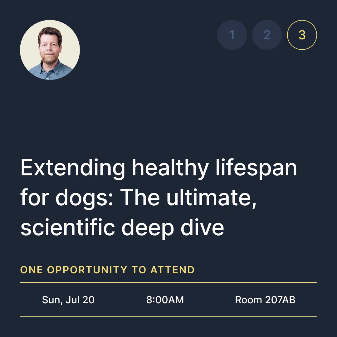 loyalfordogs's tweet image. Headed to AVMA? Don’t miss our new dog longevity CE series including a high-level overview, practical clinical tips, and a deep dive into the science of canine aging.
Can’t make a session? Stop by booth 2029 to play Loyal bingo and claim a prize while supplies last.