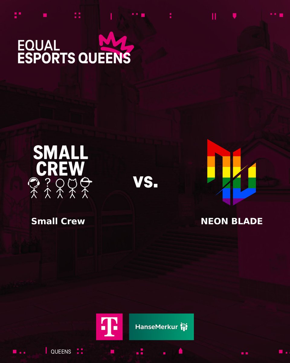 PROJECT V (@projectvgg) on Twitter photo Das nächste Match steht an: Small Crew trifft auf <a href="/neonbladevlr/">NEON BLADE</a> ! Wer holt sich den Sieg? Seid live dabei! 🔥
#EQUALESPORTS Das nächste Match steht an: Small Crew trifft auf <a href="/neonbladevlr/">NEON BLADE</a> ! Wer holt sich den Sieg? Seid live dabei! 🔥
#EQUALESPORTS